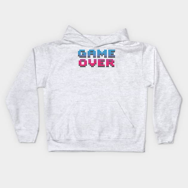 Game Over Kids Hoodie by Braeprint